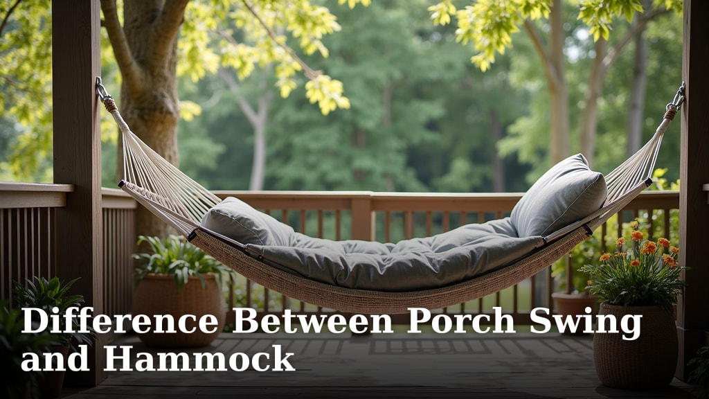 Difference Between Porch Swing and Hammock