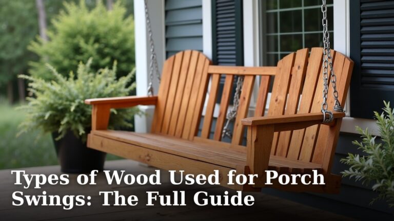 Types of Wood Used for Porch Swings: The Full Guide