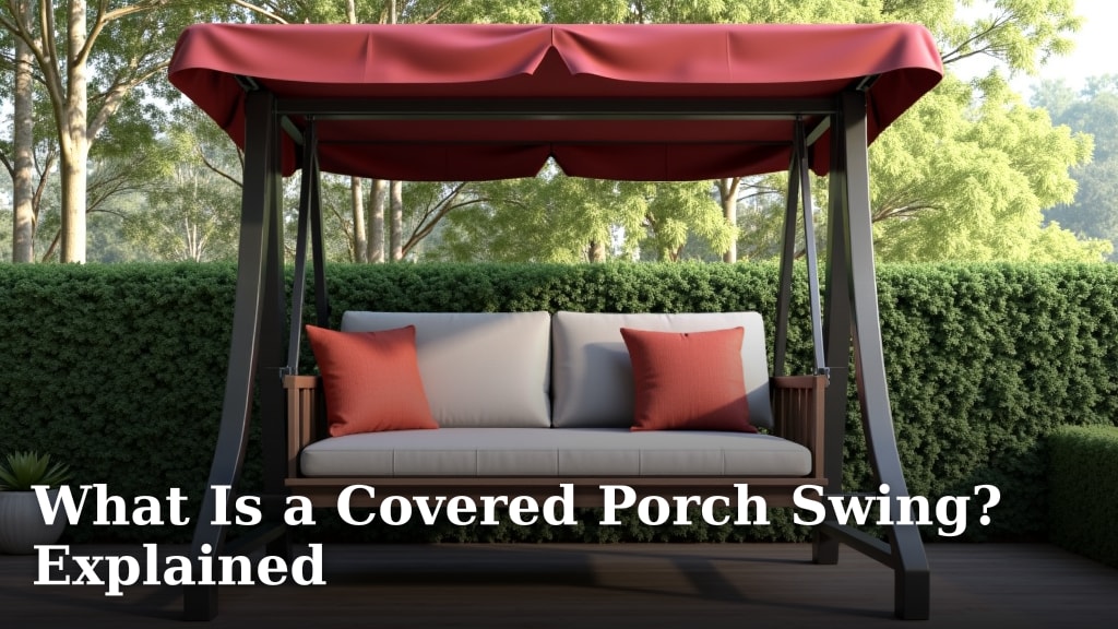 What Is a Covered Porch Swing? Explained