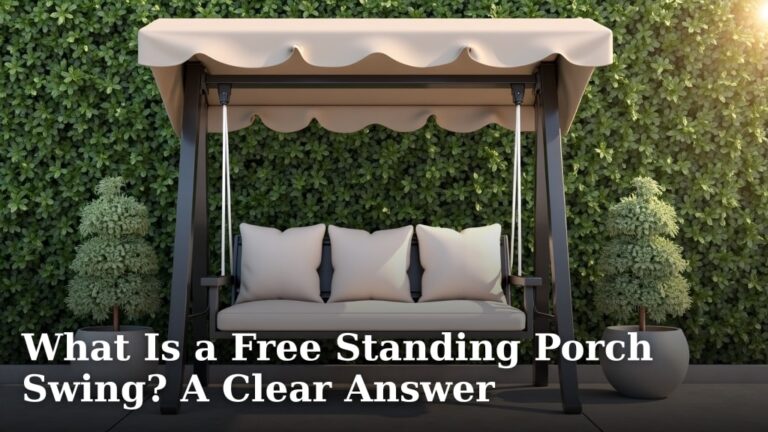 What Is a Free Standing Porch Swing? A Clear Answer