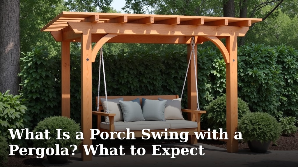 What Is a Porch Swing with a Pergola? What to Expect