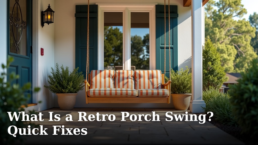 What Is a Retro Porch Swing? Quick Fixes