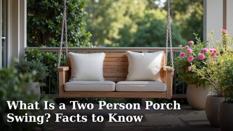 What Is a Two Person Porch Swing? Facts to Know